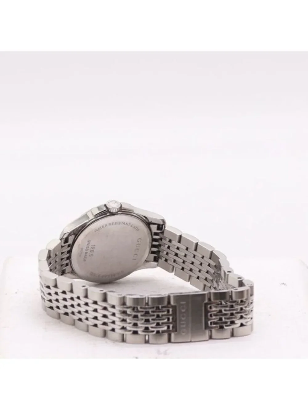 Gucci 126.5 Quartz Date Silver Dial Watch